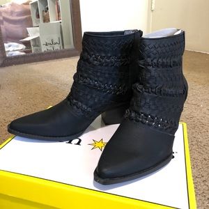 Black seven dials booties